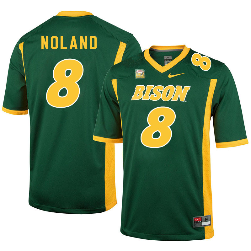 Men #8 Zeb Noland North Dakota State Bison College Football Jerseys Sale-Green